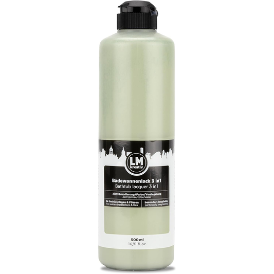 LM Kreativ Badewannenlack 3 in 1 2K in Lindgruen mit 500 ml in Kunststoffflasche