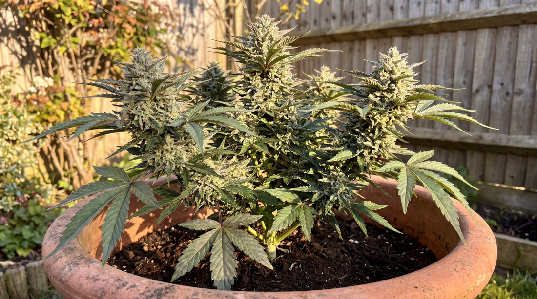 Northern Lights Auto Cannabis Pflanze in Blüte – Outdoor Grow Guide