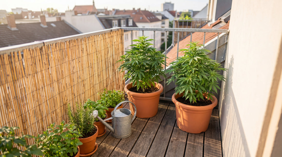 Cannabis Pflanzen auf dem Balkon im Topf – Balkon-Grow Anleitung