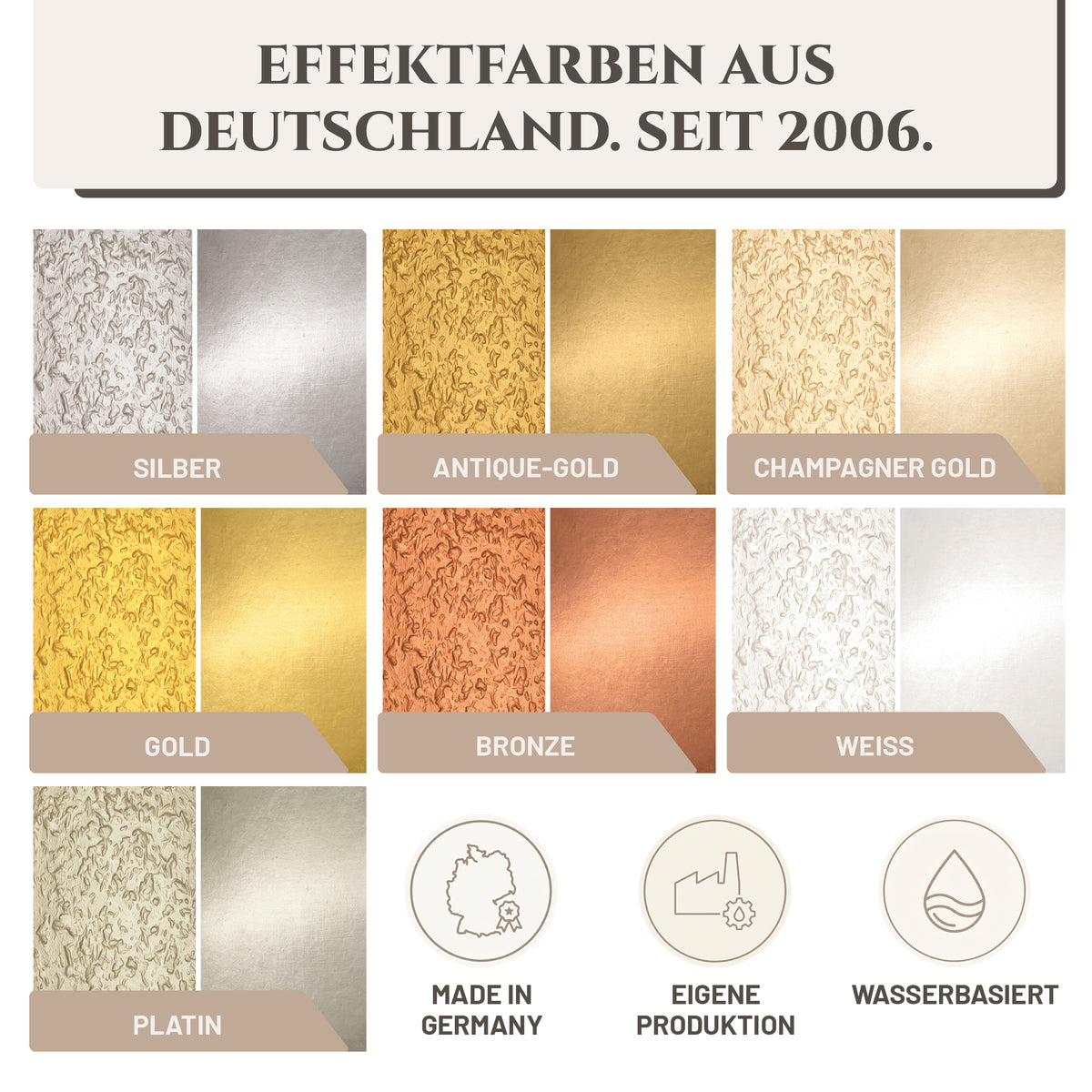LM Creative Metallic Wall Paint 2 Liters