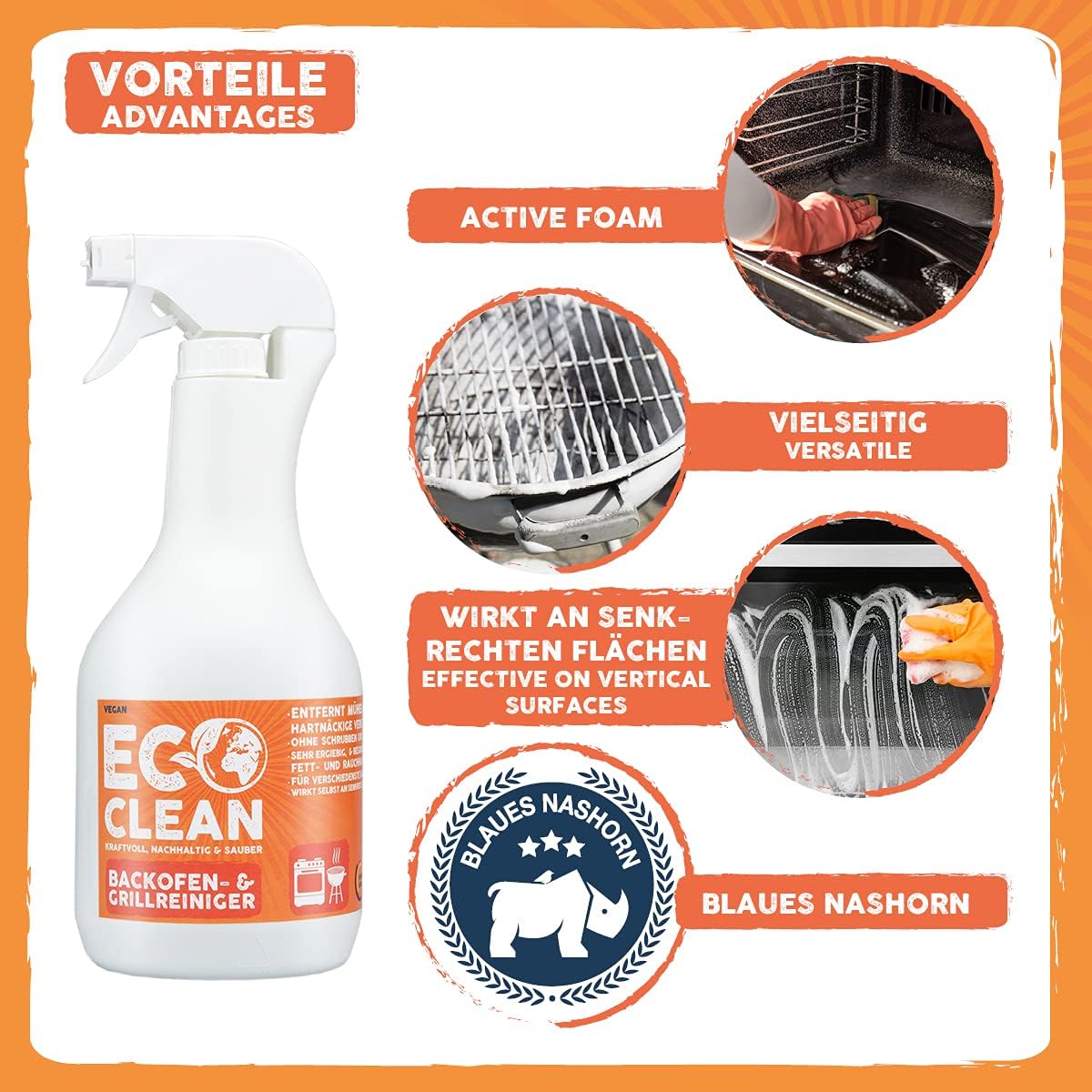 Eco Clean Backofenreiniger & Grillreiniger 1 Liter - Franken Group