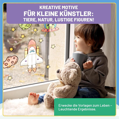 LM Kreativ Window Color Set Little Explorers