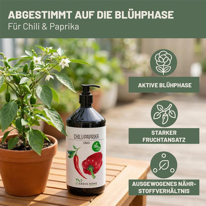 Green Home Dünger Chili & Paprika 1 Liter