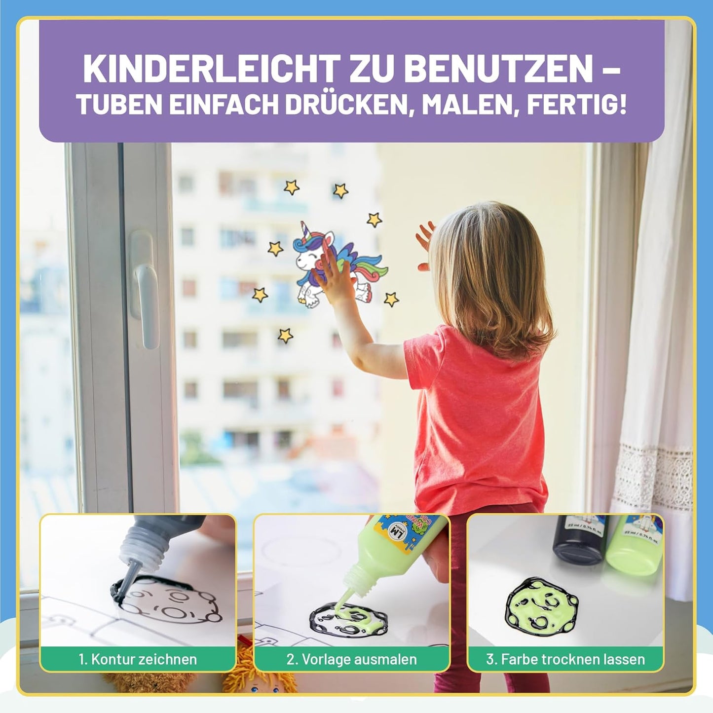 LM Kreativ Window Color Set Little Explorers