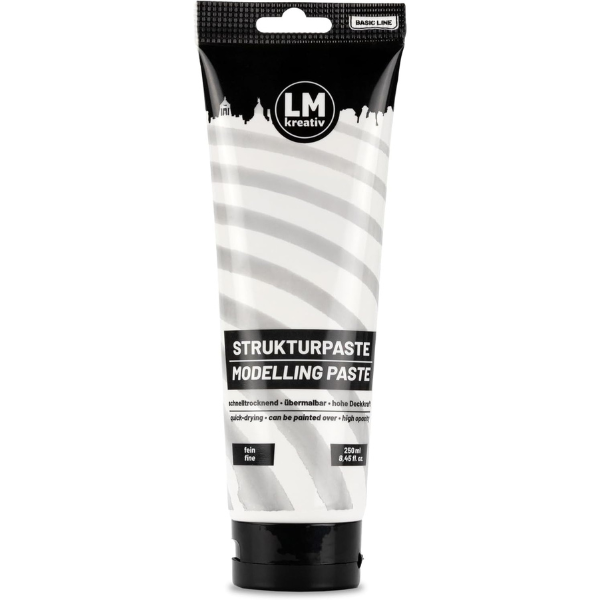 LM Kreativ Strukturpaste Fein Weiß 250 ml | Franken Group