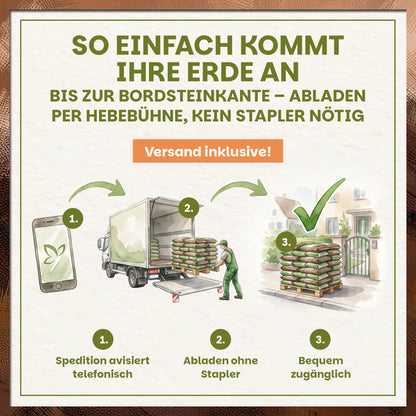 Green Home Rasenerde 42 L – Palette mit 54 Säcken