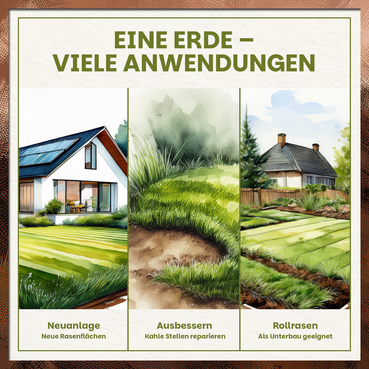 Green Home Rasenerde 42 L – Palette mit 54 Säcken