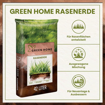 Green Home Rasenerde 42 L – Palette mit 54 Säcken