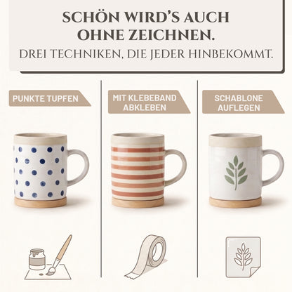 LM Creative Ceramic &amp; Porcelain Paint Set