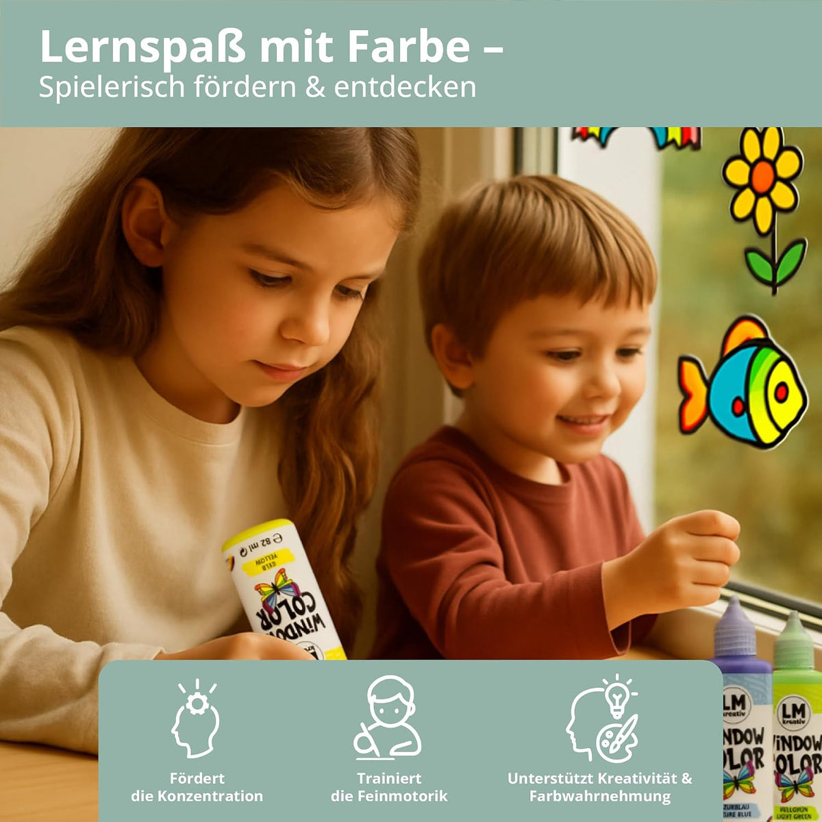 LM Kreativ Window Color 15er Set 4 Jahreszeiten