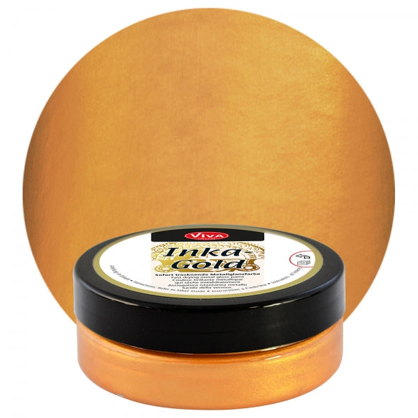Inka Gold Polierpaste Orange – leuchtender metallischer Orangeton