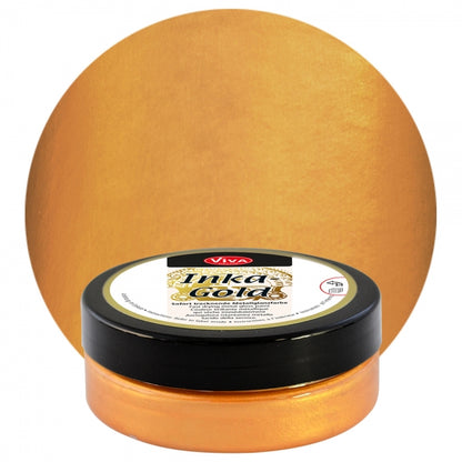 Inka Gold Polierpaste Orange – leuchtender metallischer Orangeton
