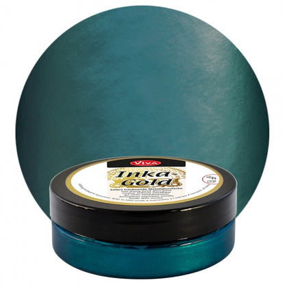 Inka Gold Polierpaste Petrol – tiefes blaugrünes Metallic-Finish