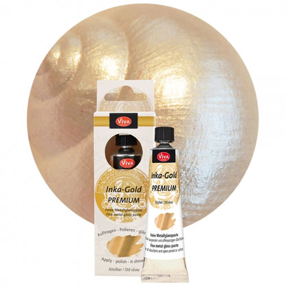Inka Gold Premium Altsilber – metallische Polierpaste mit edlem Vintage-Glanz