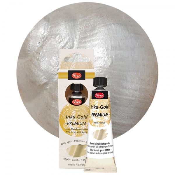 Inka Gold Premium Platin – feine Metallglanzpaste mit kühlem, edlem Silberton