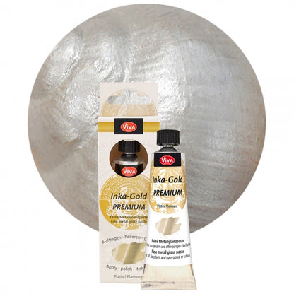 Inka Gold Premium Platin – feine Metallglanzpaste mit kühlem, edlem Silberton