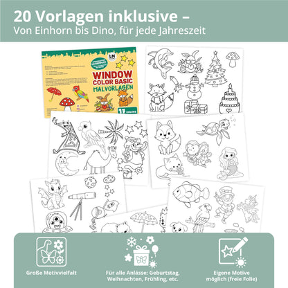 LM Kreativ Window Color 17er Set