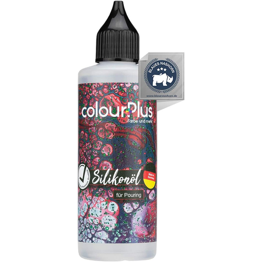 ColourPlus Silikonöl 82 ml Flasche mit Dosierspitze für Acrylic Pouring und Fluid Art