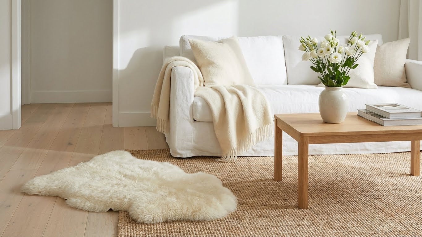 Eco Clean Polsterreiniger 1 Liter für die Reinigung von Sofa, Teppich und Wohntextilien im Wohnzimmer.