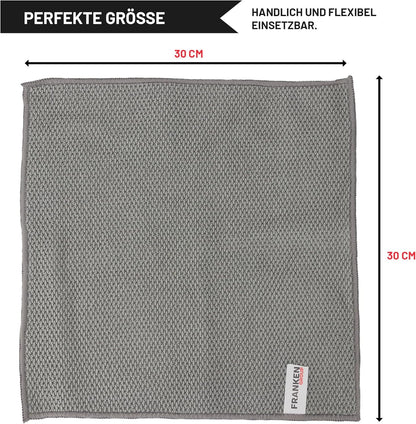 Franken Group Microfasertuch 30x30 cm – handliches Reinigungstuch mit kompakter Größe