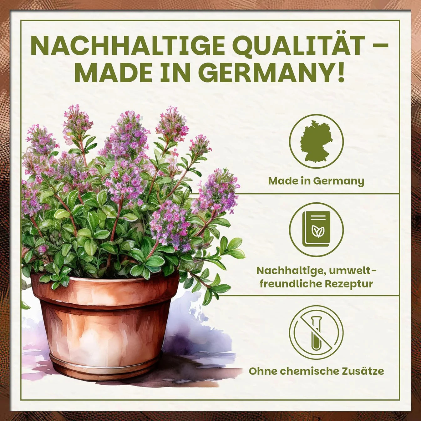 Nachhaltige Green Home Kräutererde ohne chemische Zusätze, umweltfreundliche Rezeptur, hergestellt in Deutschland