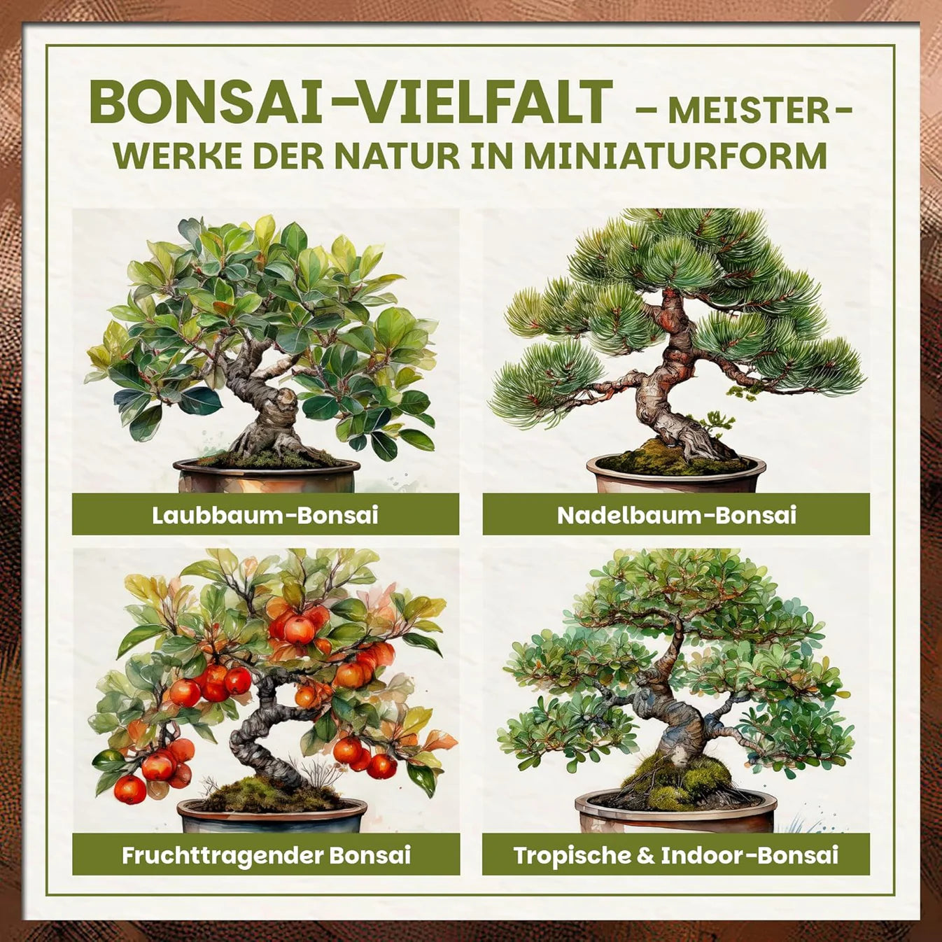 Green Home Bonsai-Erde geeignet für Laubbaum-, Nadelbaum-, fruchttragende sowie tropische Indoor-Bonsai