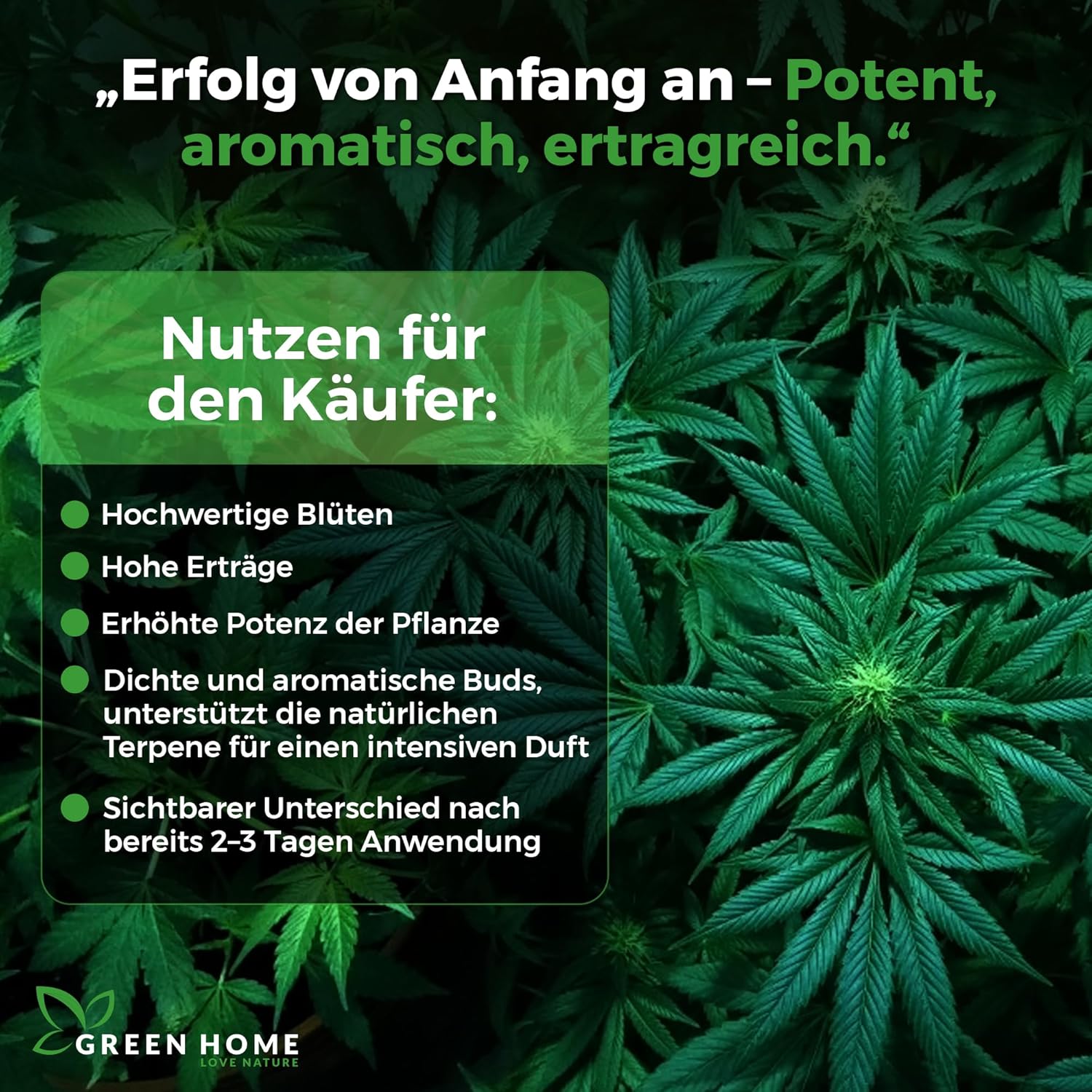 Green Home Hanf- & Cannabis Dünger Set
