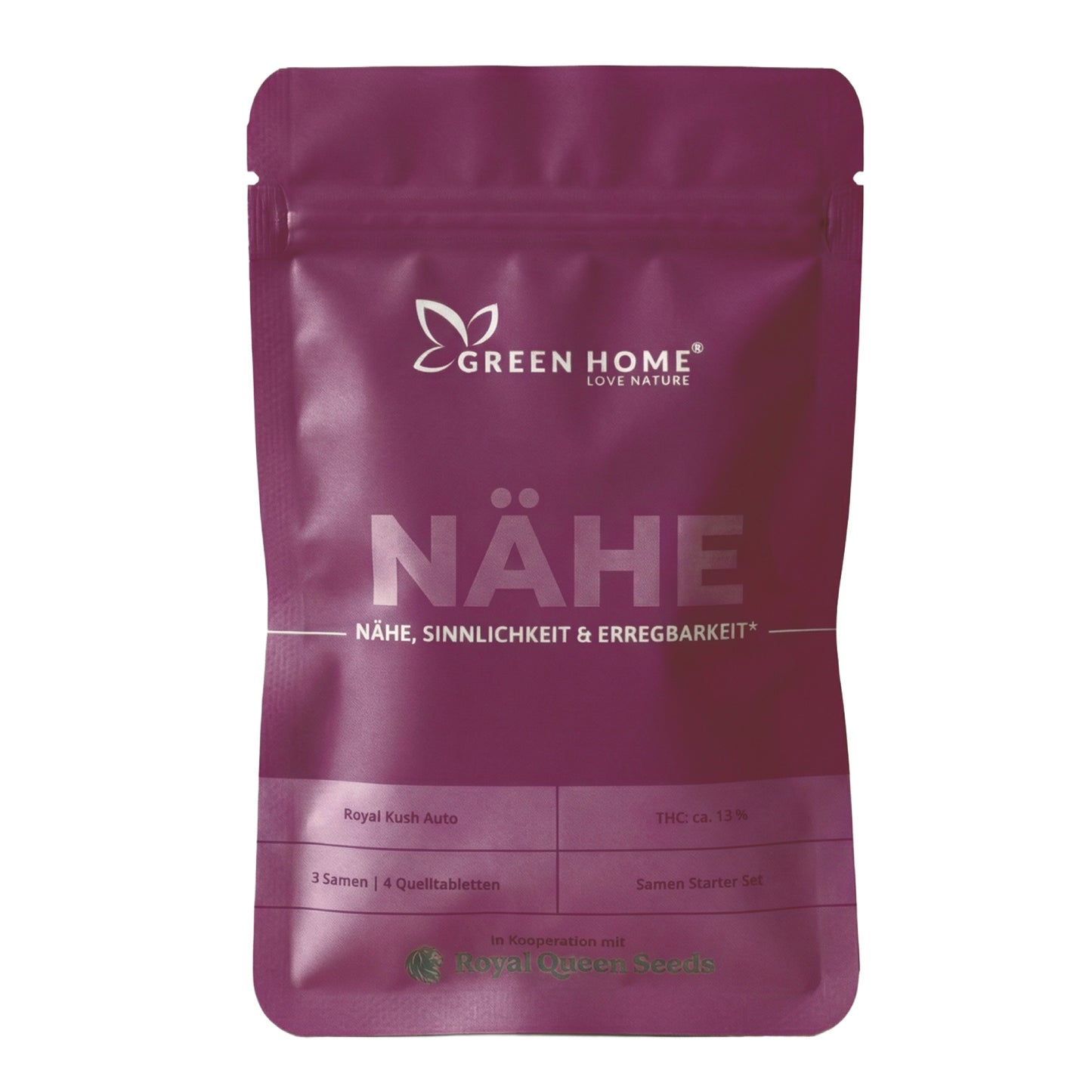 NÄHE Cannabis Starter Set – Royal Kush Auto Indica Autoflowering Samen Green Home