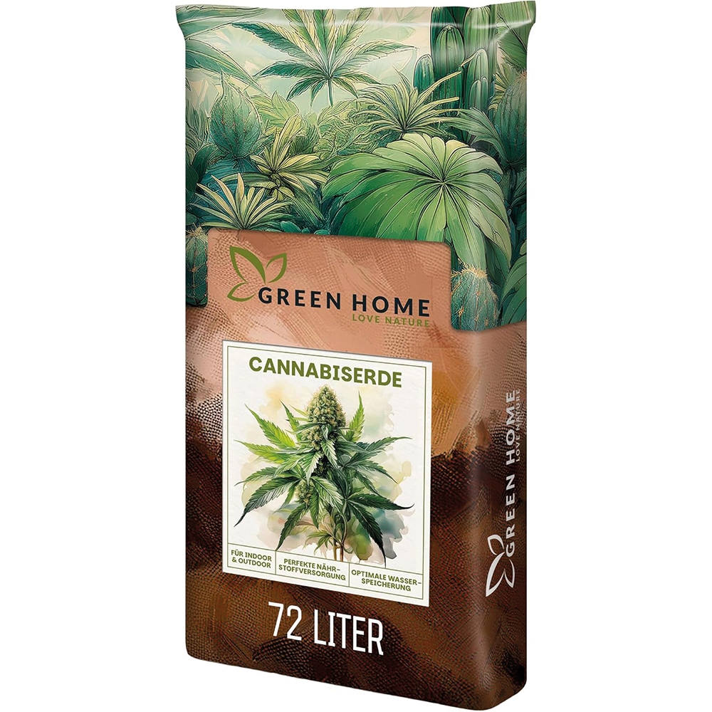 Green Home Cannabis- und Hanferde 72 Liter mit optimaler Nährstoffversorgung für kräftige Pflanzen