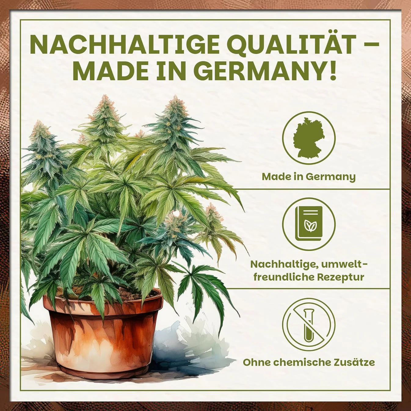 Green Home Cannabis Erde aus nachhaltiger Rezeptur – Made in Germany ohne chemische Zusätze
