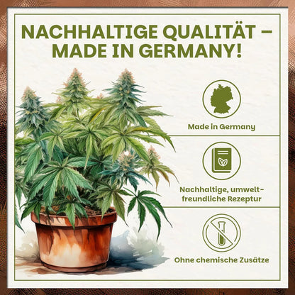 Green Home Cannabis Erde aus nachhaltiger Rezeptur – Made in Germany ohne chemische Zusätze