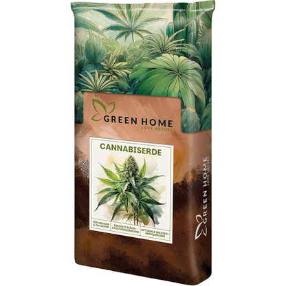 Green Home Cannabis- und Hanferde im stabilen Produktbeutel für Indoor- und Outdoor-Anbau