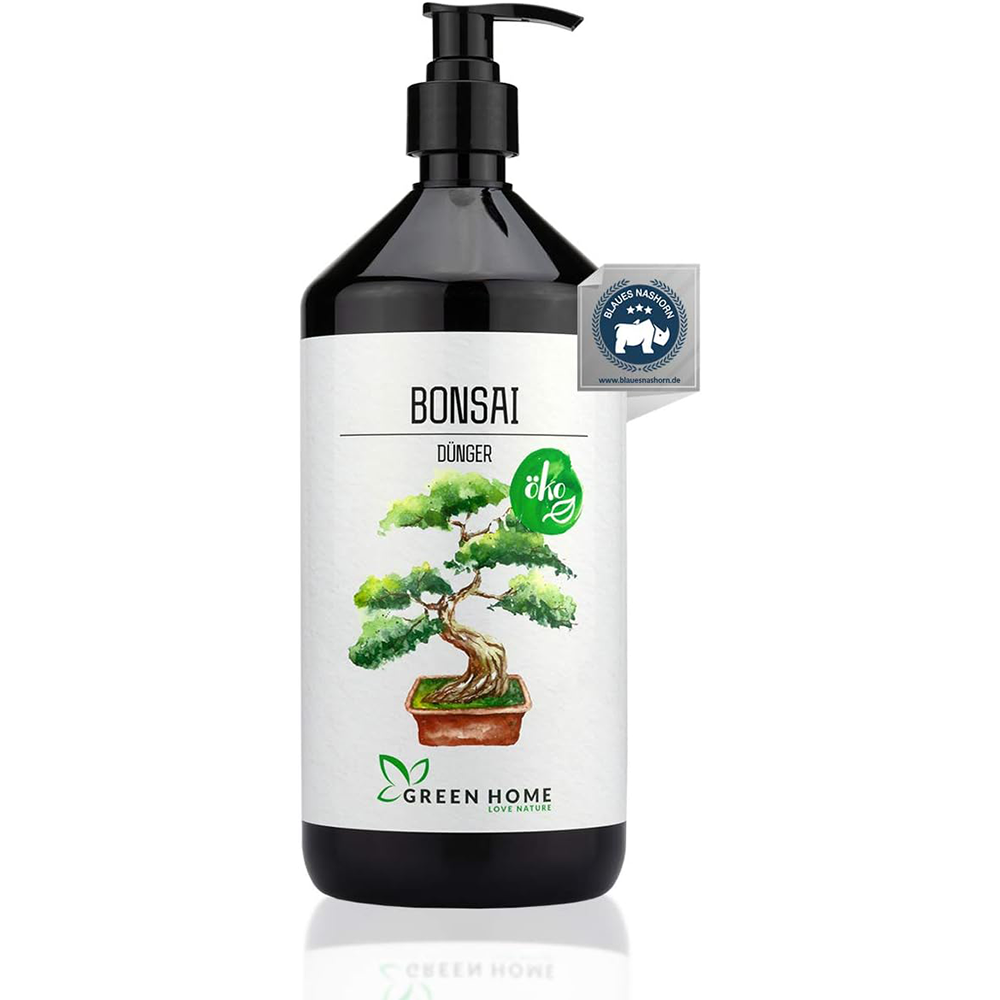 Green Home Dünger 1L für Bonsai – ausgewogene Nährstoffversorgung für kontrolliertes Wachstum und vitale Miniaturbäume.