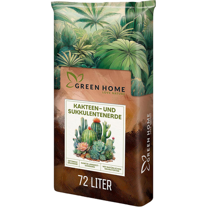 Großer 72-Liter-Beutel Green Home Kakteen- und Sukkulentenerde für umfangreiche Pflanzungen und größere Kübel