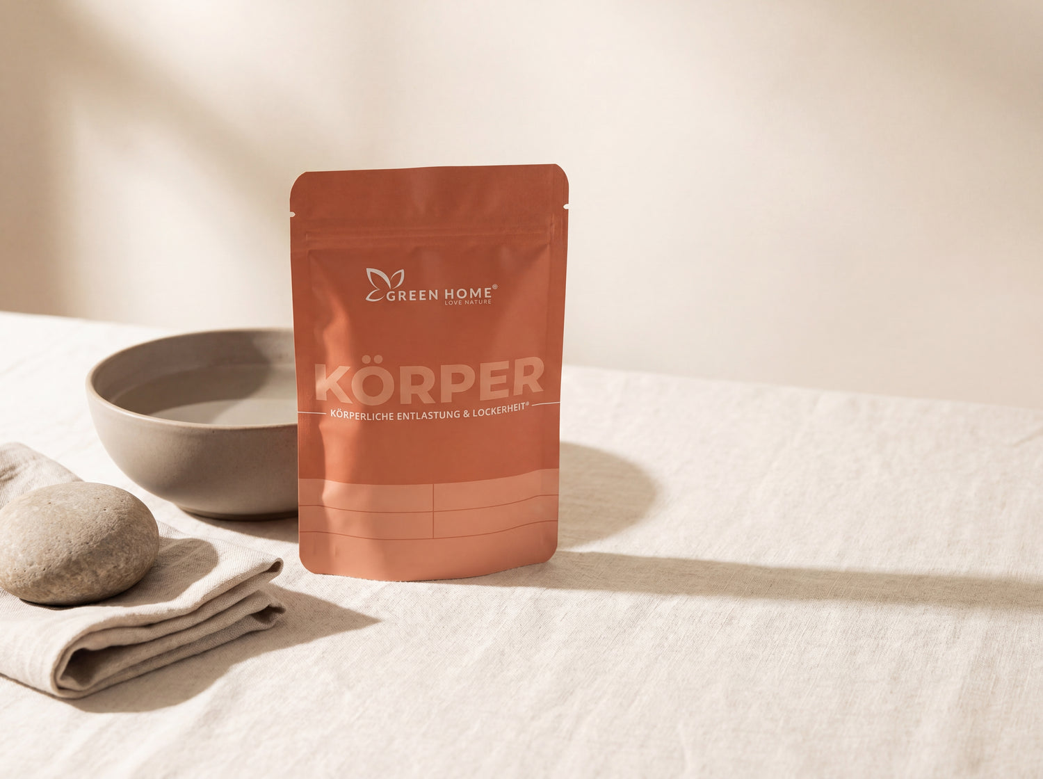 Green Home Körper Ritual Set mit Schale und Stein – ein Ritual für körperliche Regeneration