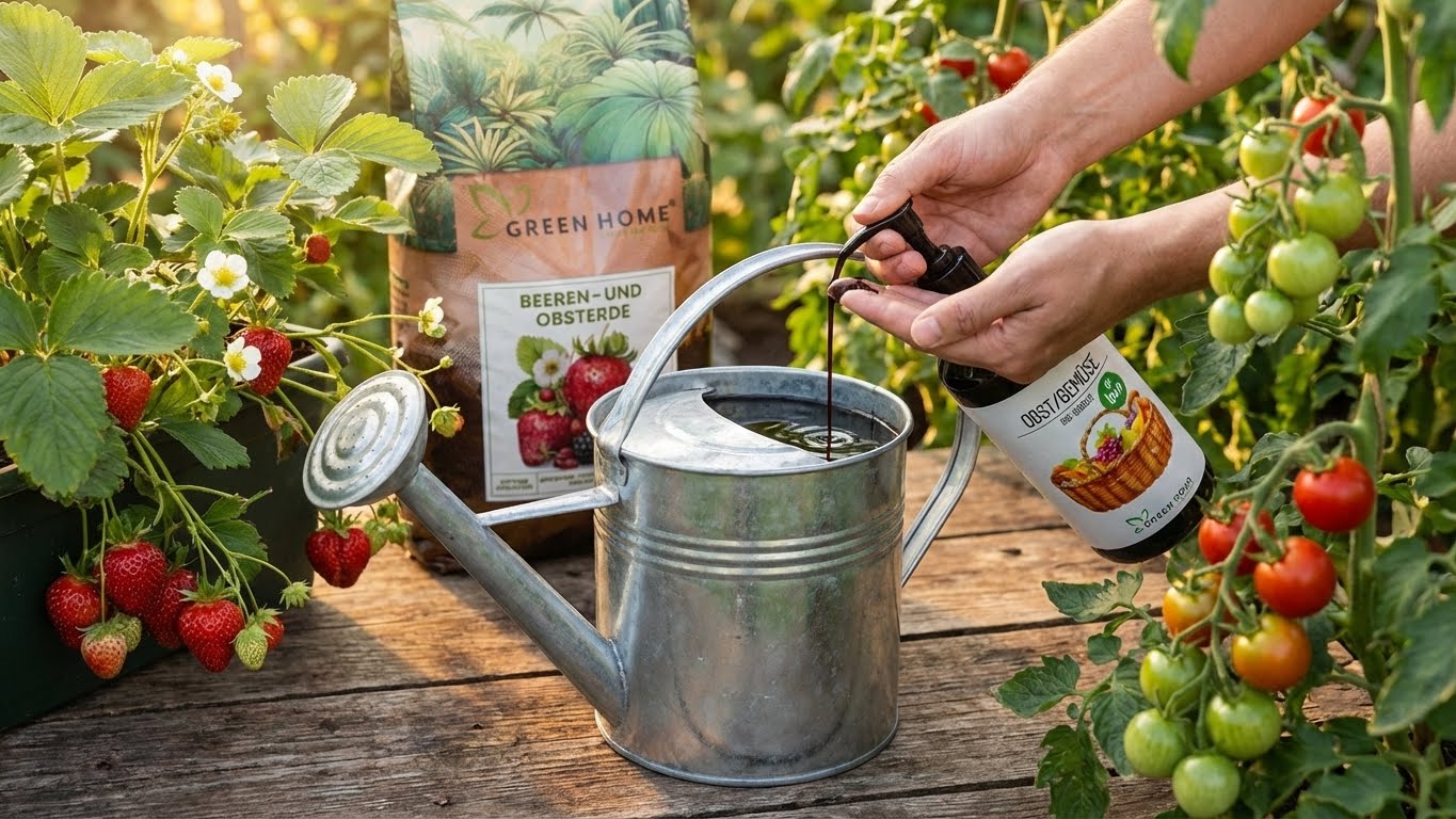 Freigelegte Wurzeln von Erdbeer- und Beerenpflanzen in lockerer Beeren- und Obsterde mit Perlite für gesunde Wurzelbildung.