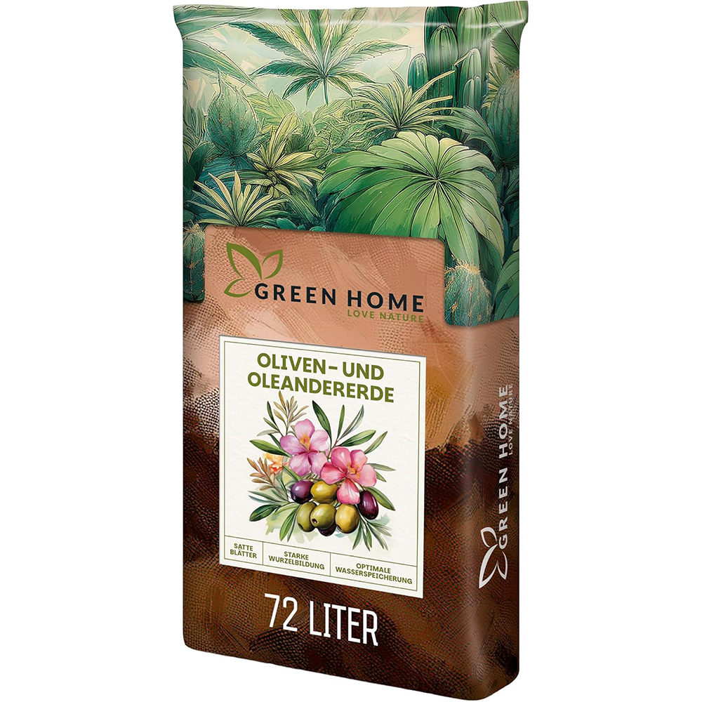 Großer 72 Liter Sack Green Home Oliven- und Oleandererde für Kübelpflanzen und Garten