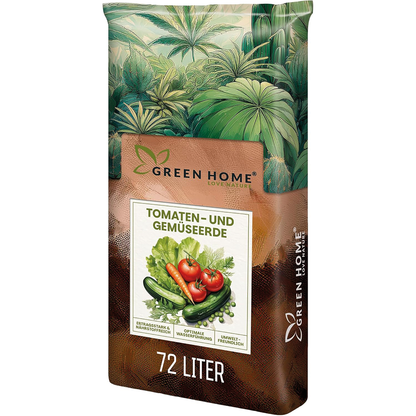 Green Home Tomaten- und Gemüseerde 72 Liter für große Gartenprojekte und stark zehrendes Gemüse