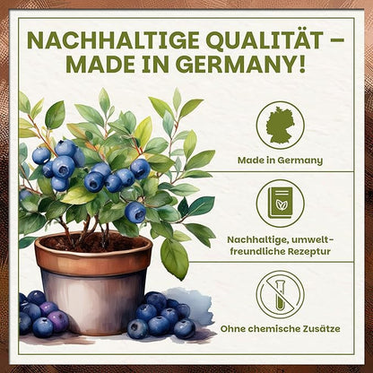 Nachhaltige Beeren- und Obsterde von Green Home – Made in Germany, umweltfreundlich und ohne chemische Zusätze.
