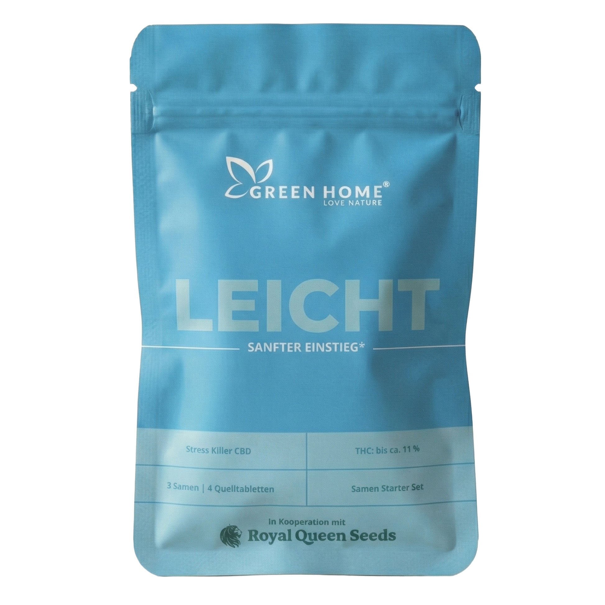 LEICHT Cannabis Starter Set – Stress Killer CBD Autoflowering Samen Green Home