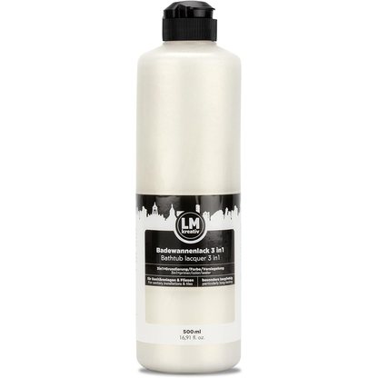 LM Kreativ Badewannenlack 3 in 1 2K in Perlmutt mit 500 ml in Kunststoffflasche