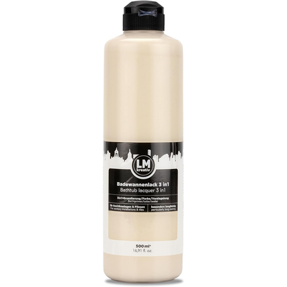 LM Kreativ Badewannenlack 3 in 1 2K in Sandstein mit 500 ml in Kunststoffflasche