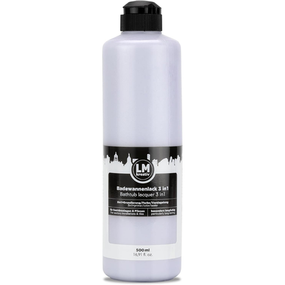 LM Kreativ Badewannenlack 3 in 1 2K in Slate Grau mit 500 ml in Kunststoffflasche