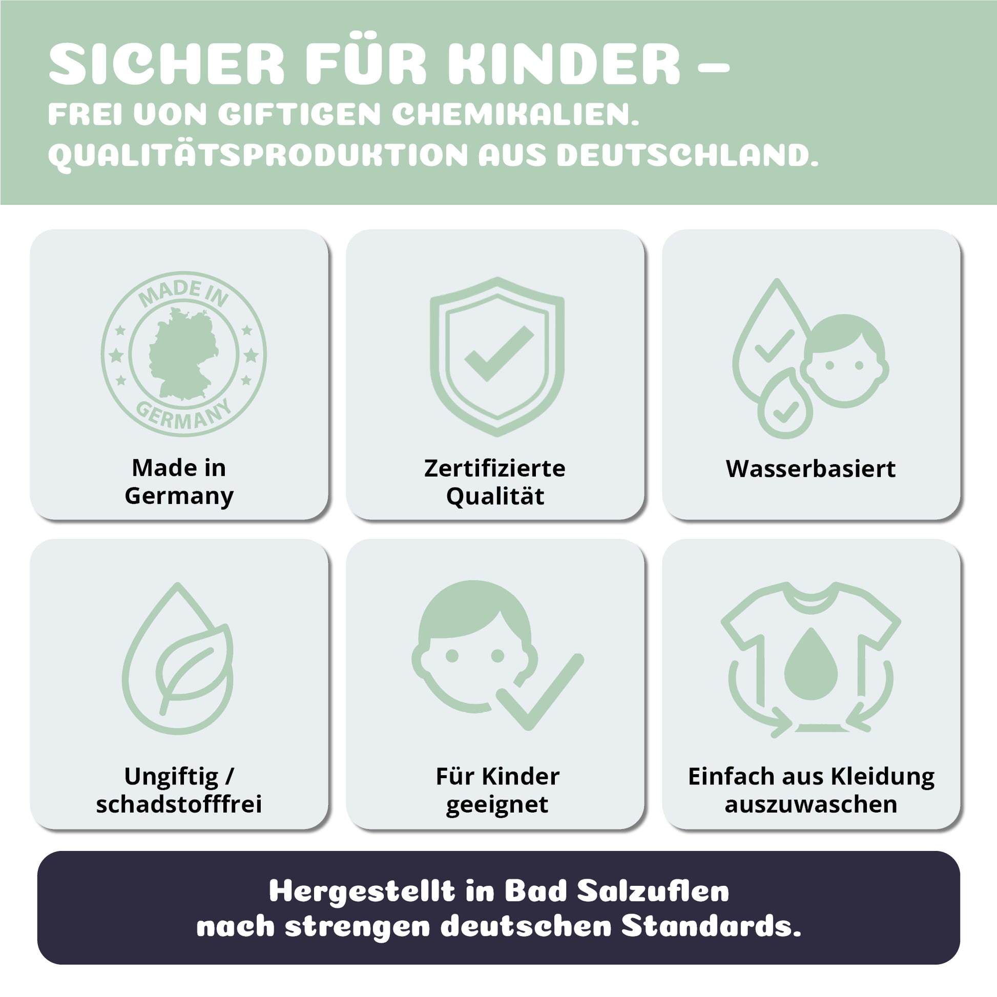 LM Kreativ Window Color Farben wasserbasiert, ungiftig und kindersicher – hergestellt in Deutschland nach hohen Qualitätsstandards