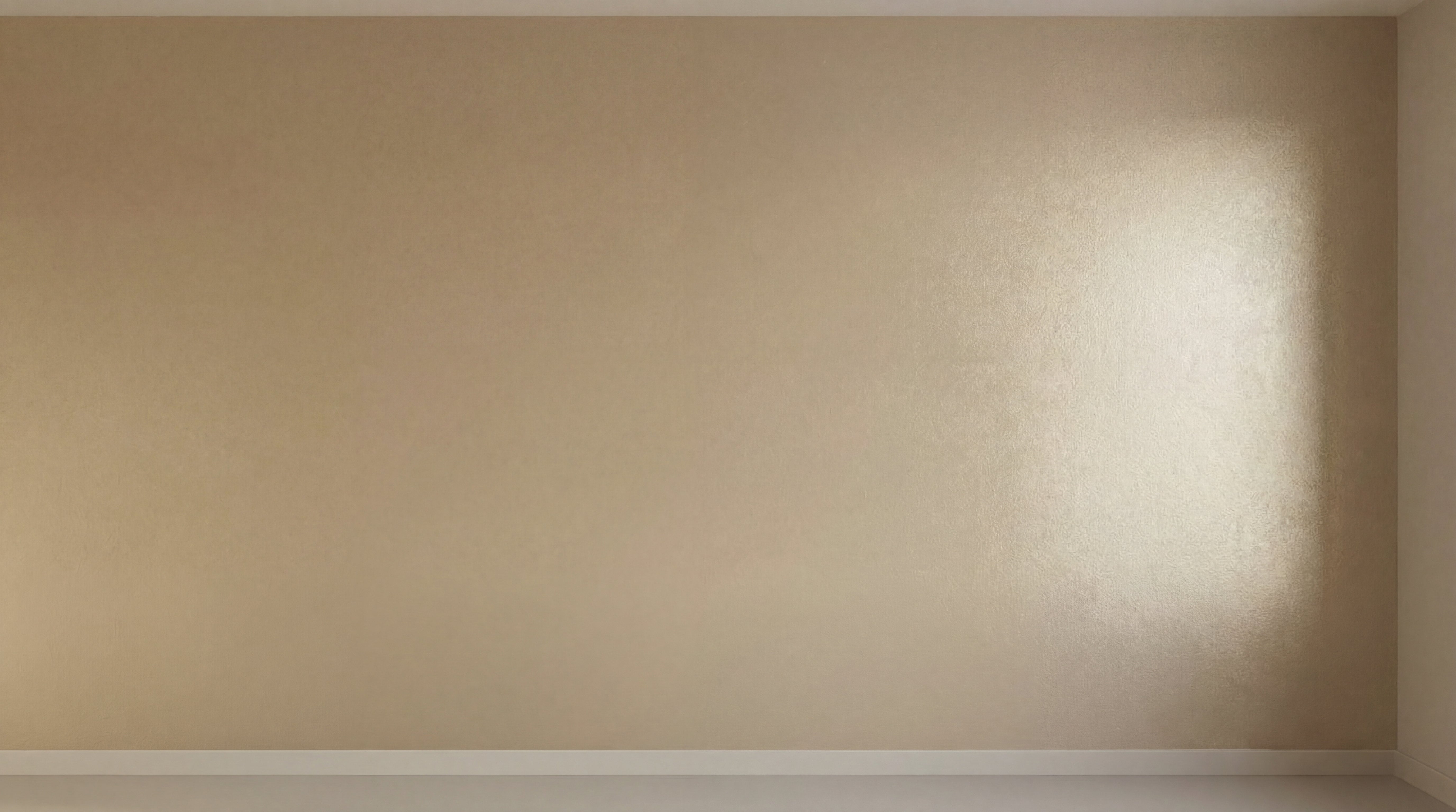 Raum mit perlmuttfarbener Metallic Wandfarbe von My Color Room nach dem Anstrich mit sanft schimmernder Oberfläche.