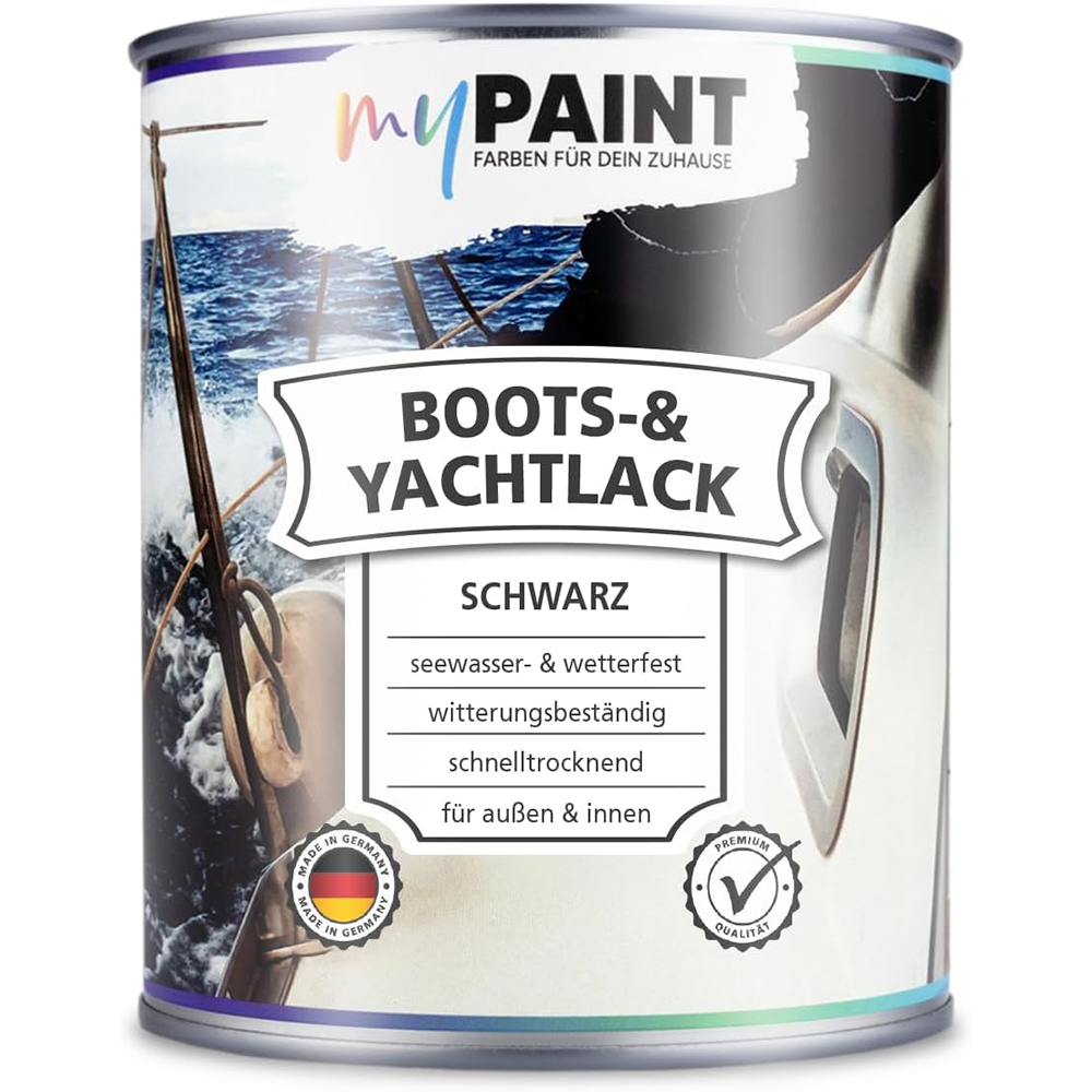 Produktdose My Paint Boots- und Yachtlack Schwarz mit 750 ml Inhalt
