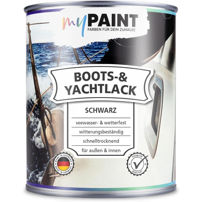 Produktdose My Paint Boots- und Yachtlack Schwarz mit 750 ml Inhalt