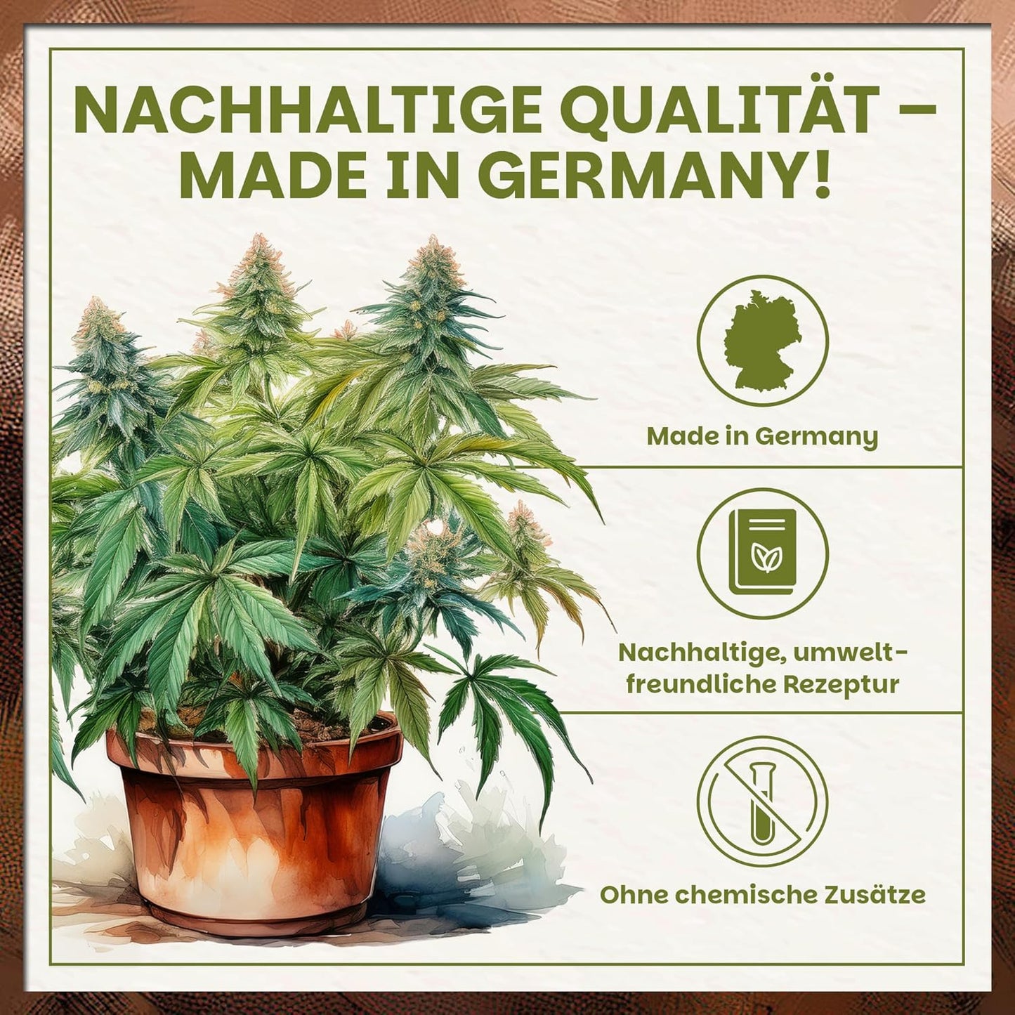 Nachhaltige Cannabis-Erde Made in Germany ohne chemische Zusätze