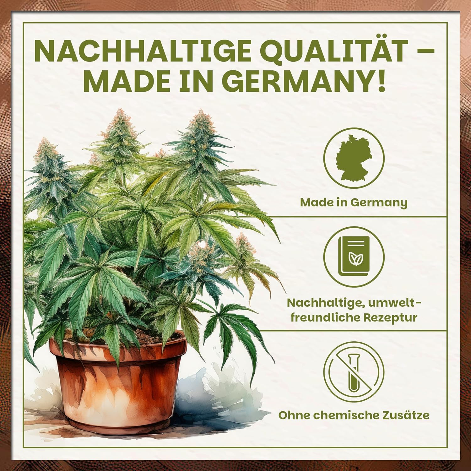 Nachhaltige Cannabis-Erde Made in Germany ohne chemische Zusätze
