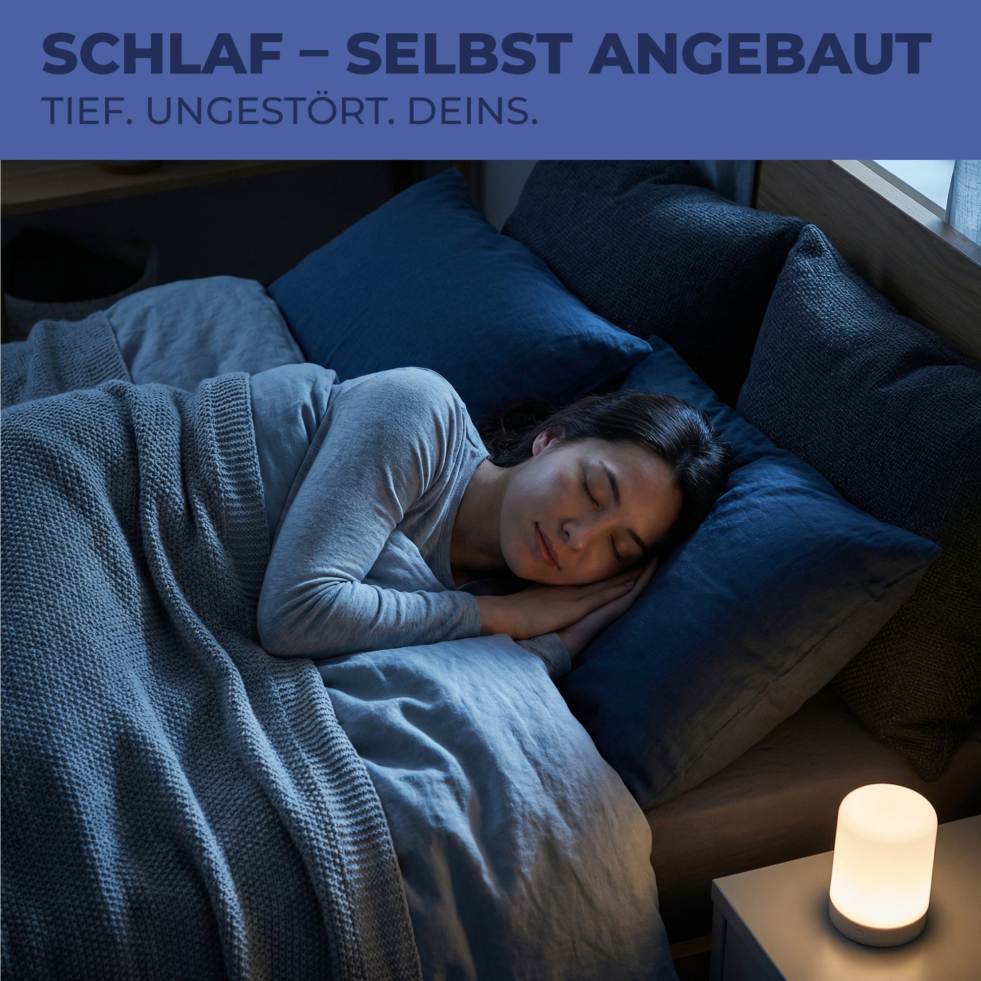 Frau schläft tief und entspannt – SCHLAF Cannabis Samen für Einschlafen und Schlaf